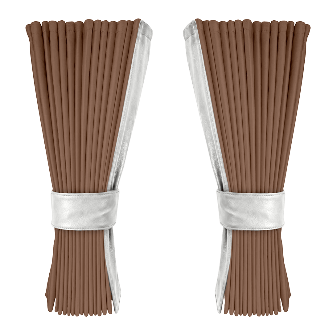 Gardin dune alcantar med nappa - Hvid - KJoF - 