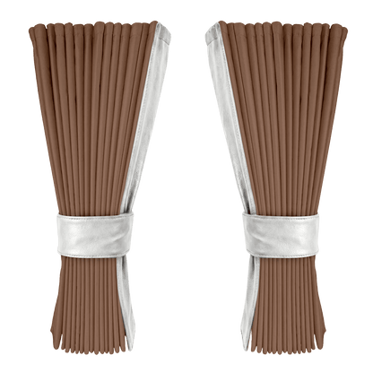 Gardin dune alcantar med nappa - Hvid - KJoF - 