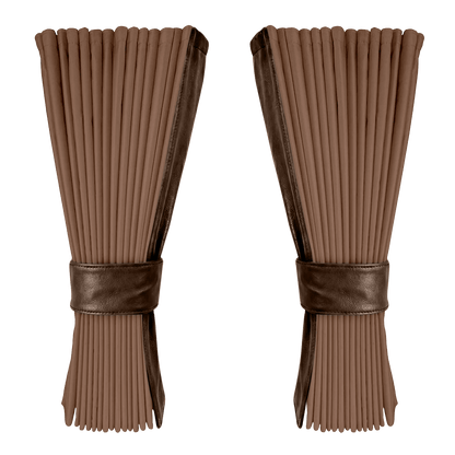 Gardin dune alcantar med nappa - Kaffebrun - KJoF - 