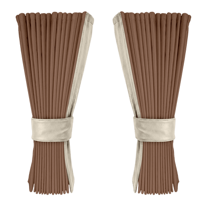 Gardin dune alcantar med nappa - Lysbeige - KJoF - 