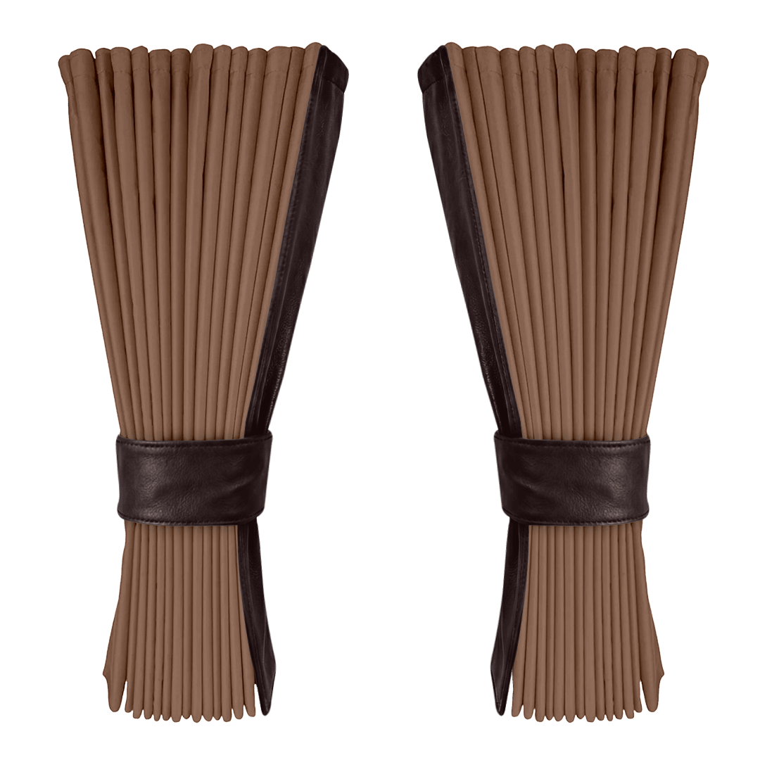 Gardin dune alcantar med nappa - Mokkabrun - KJoF - 