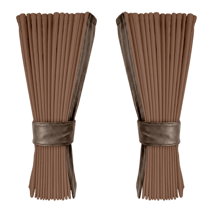 Gardin dune alcantar med nappa - Mudderbrun - KJoF - 