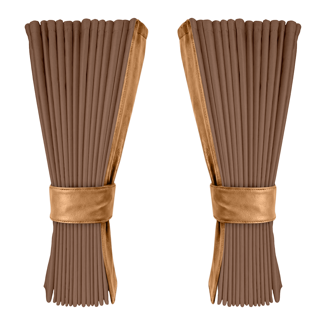 Gardin dune alcantar med nappa - Naturlæder - KJoF - 