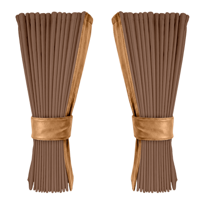 Gardin dune alcantar med nappa - Naturlæder - KJoF - 
