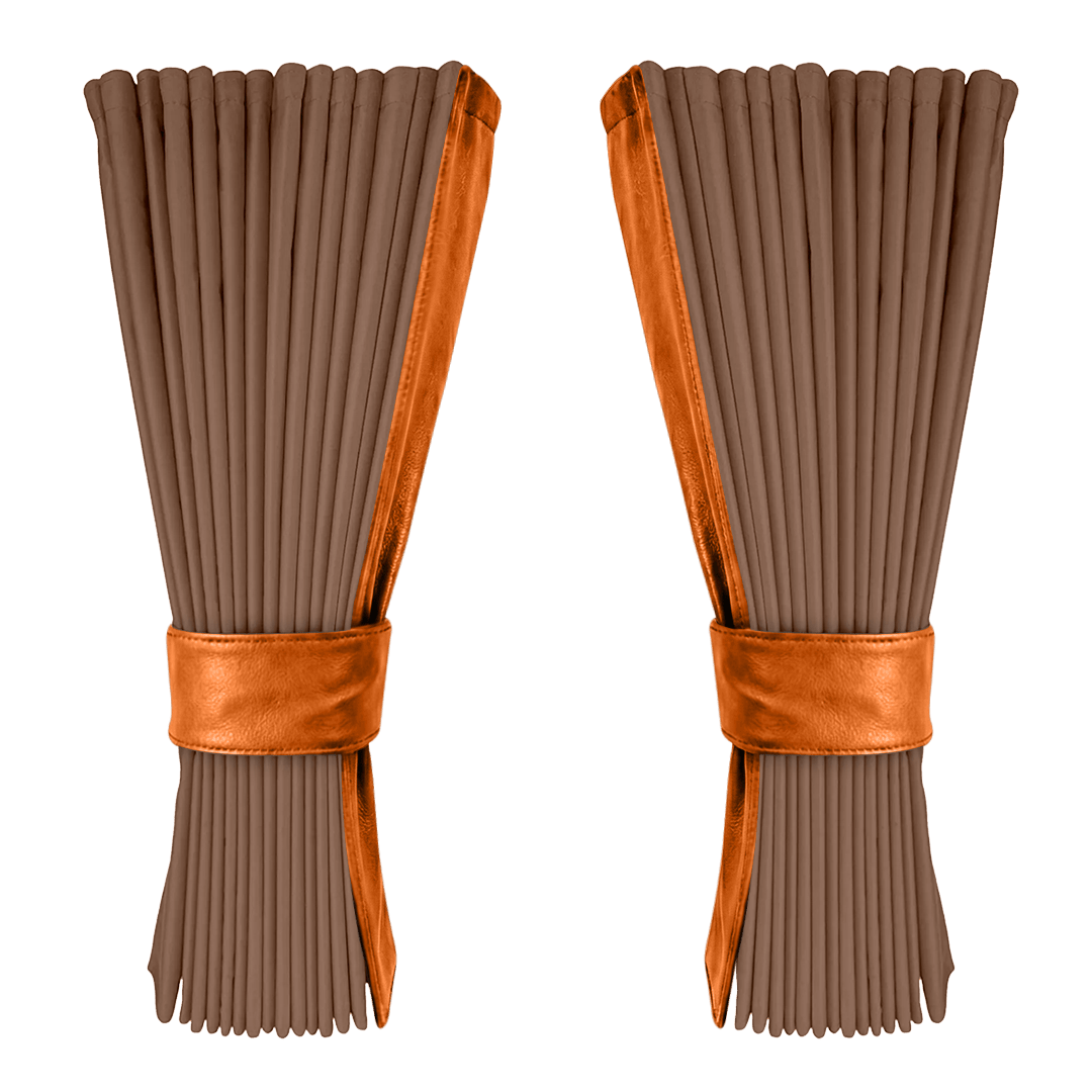 Gardin dune alcantar med nappa - Orange - KJoF - 