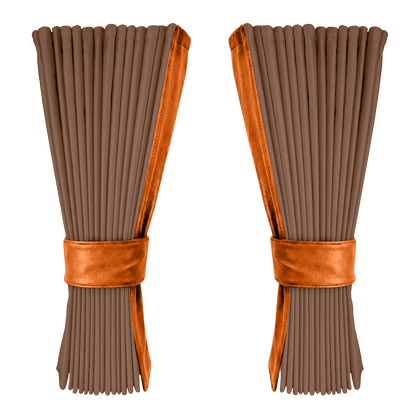 Gardin dune alcantar med nappa - Orange - KJoF - 