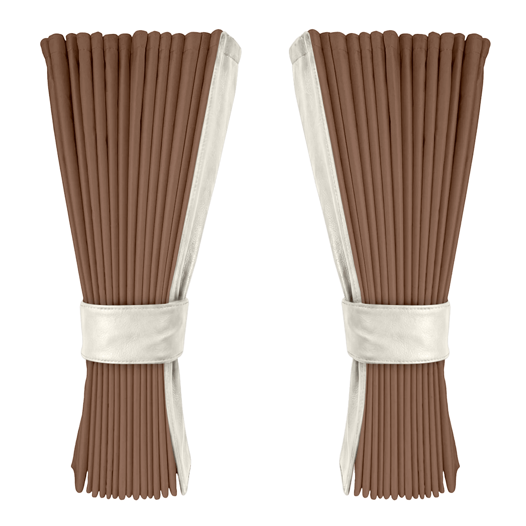 Gardin dune alcantar med nappa - Snehvid - KJoF - 