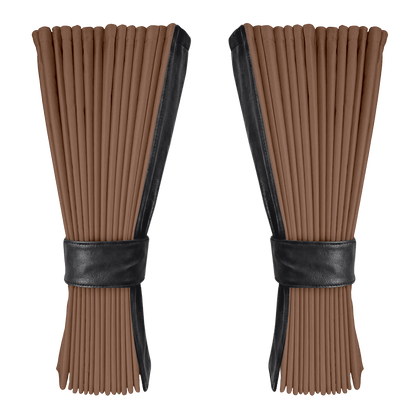 Gardin dune alcantar med nappa - Sort - KJoF - 