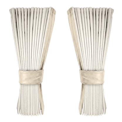 Gardin elfenben alcantar med nappa - Cream - KJoF - 