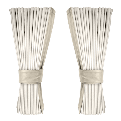 Gardin elfenben alcantar med nappa - Lysbeige - KJoF - 