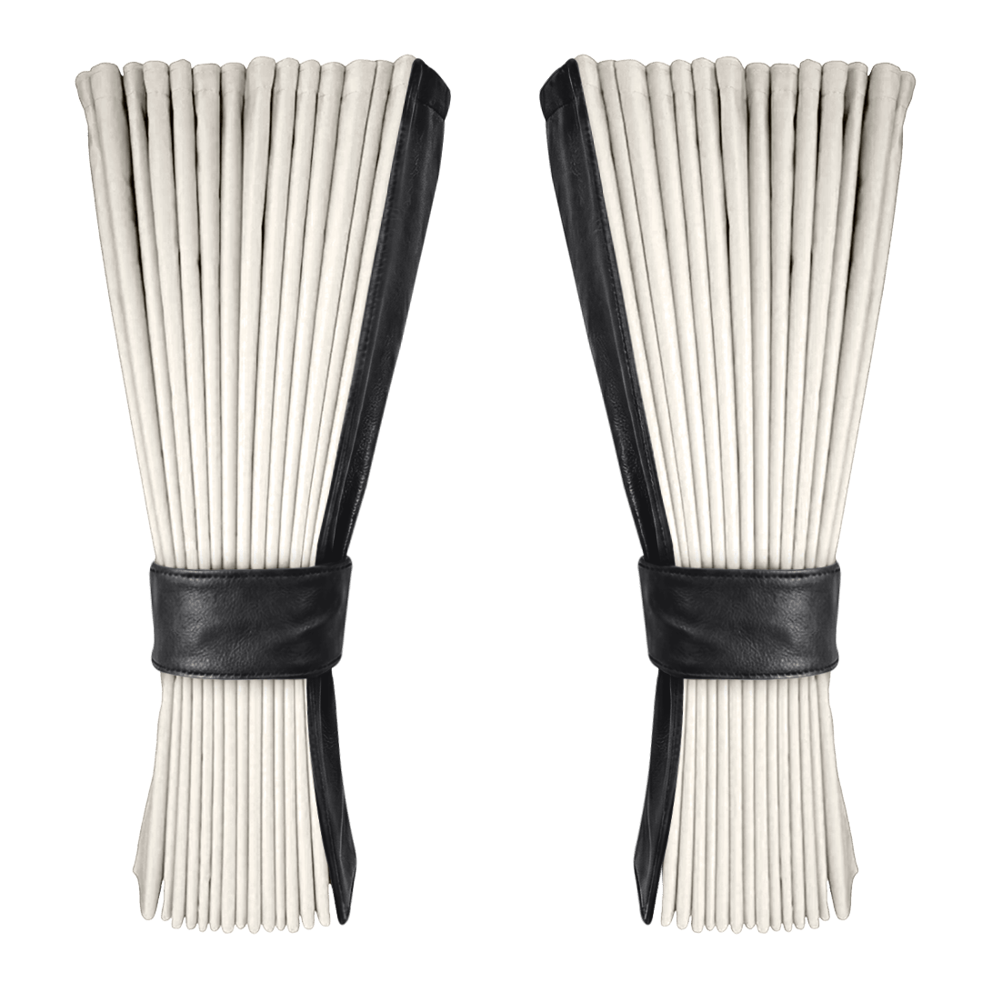 Gardin elfenben alcantar med nappa - Sort - KJoF - 
