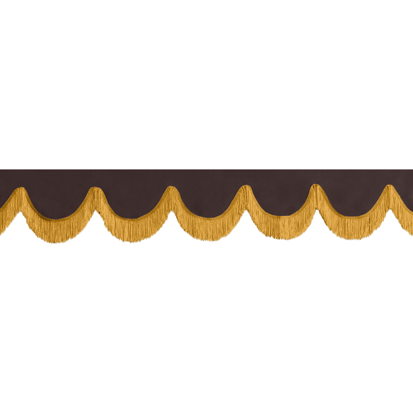 Gardin forrude alcantar anthracite - 12cm - KJoF - Guld - 5cm