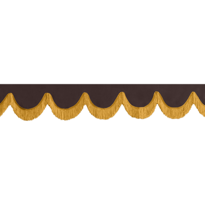 Gardin forrude alcantar anthracite - 12cm - KJoF - Guld - 5cm