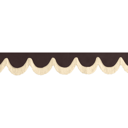 Gardin forrude alcantar anthracite - 12cm - KJoF - Beige - 5cm