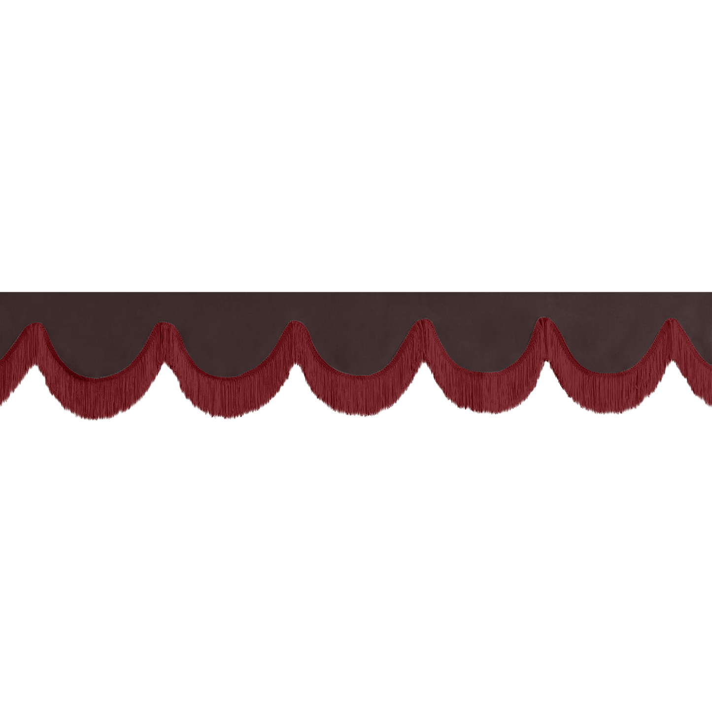 Gardin forrude alcantar anthracite - 12cm - KJoF - Bordeaux - 5cm