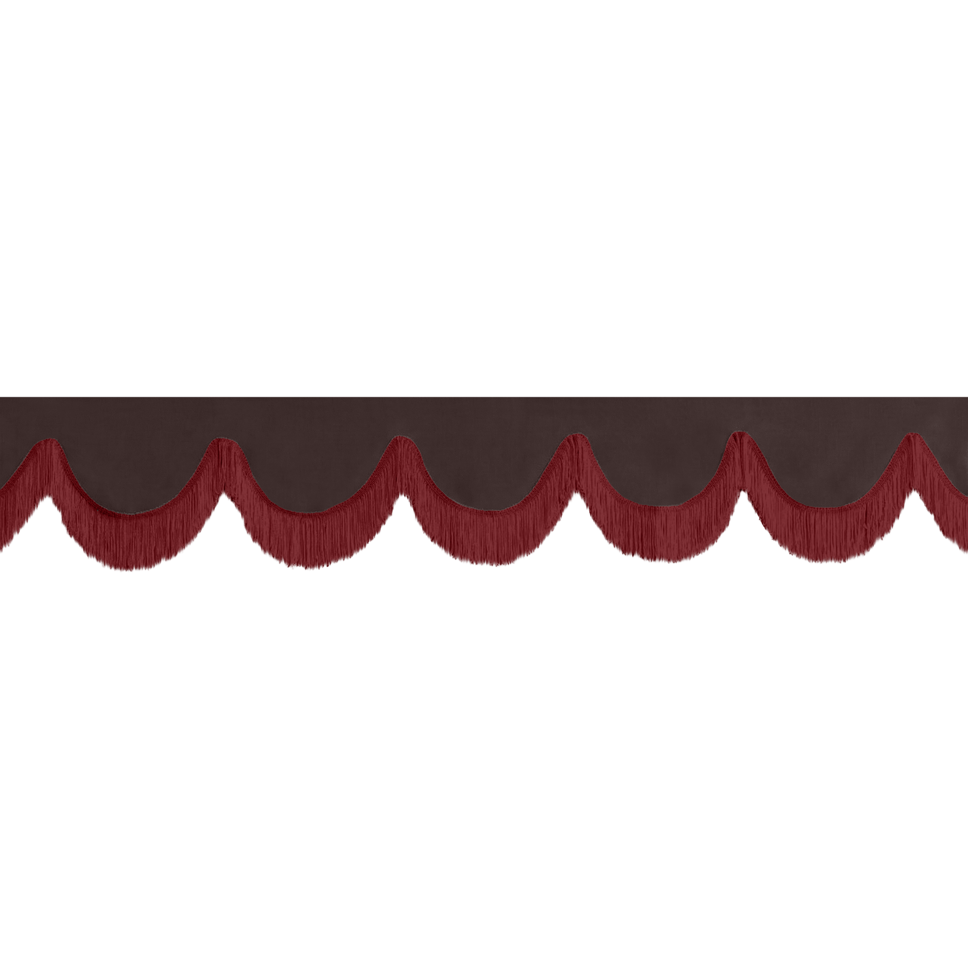 Gardin forrude alcantar anthracite - 12cm - KJoF - Bordeaux - 5cm
