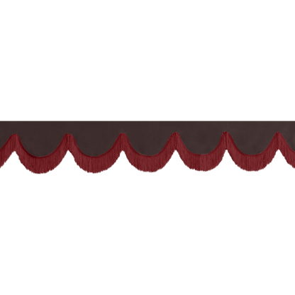 Gardin forrude alcantar anthracite - 12cm - KJoF - Bordeaux - 5cm