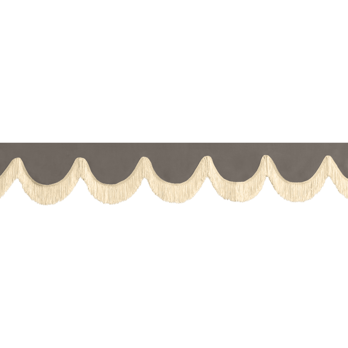 Gardin forrude alcantar askegrå - 12cm - KJoF - Beige - 5cm