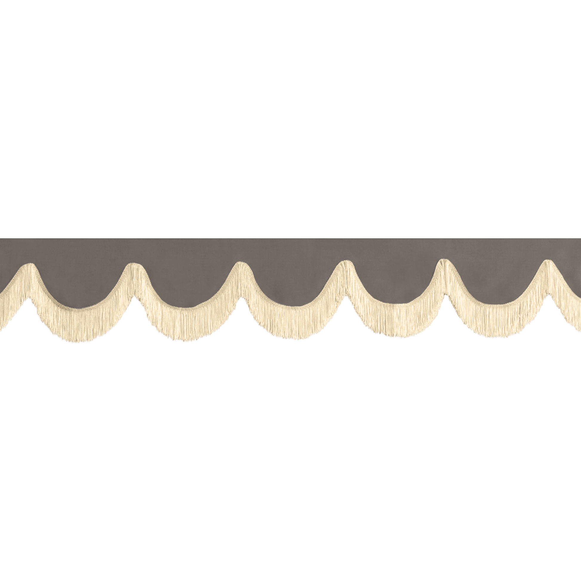 Gardin forrude alcantar askegrå - 12cm - KJoF - Beige - 5cm