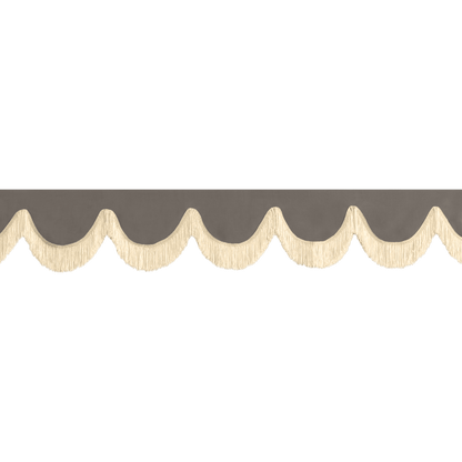 Gardin forrude alcantar askegrå - 12cm - KJoF - Beige - 5cm