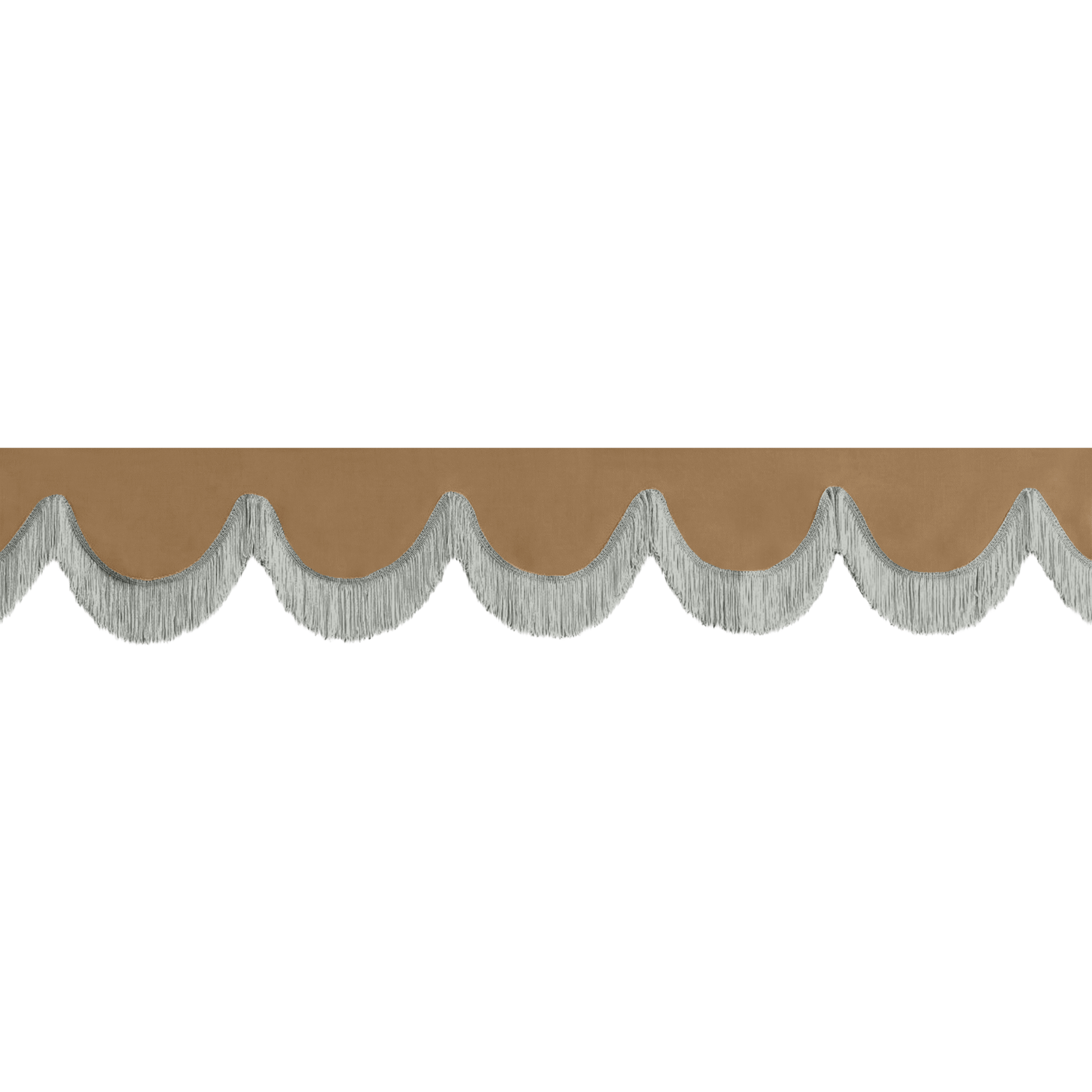 Gardin forrude alcantar beige - 12cm - KJoF - Grå - 5cm