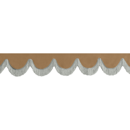 Gardin forrude alcantar beige - 12cm - KJoF - Grå - 5cm