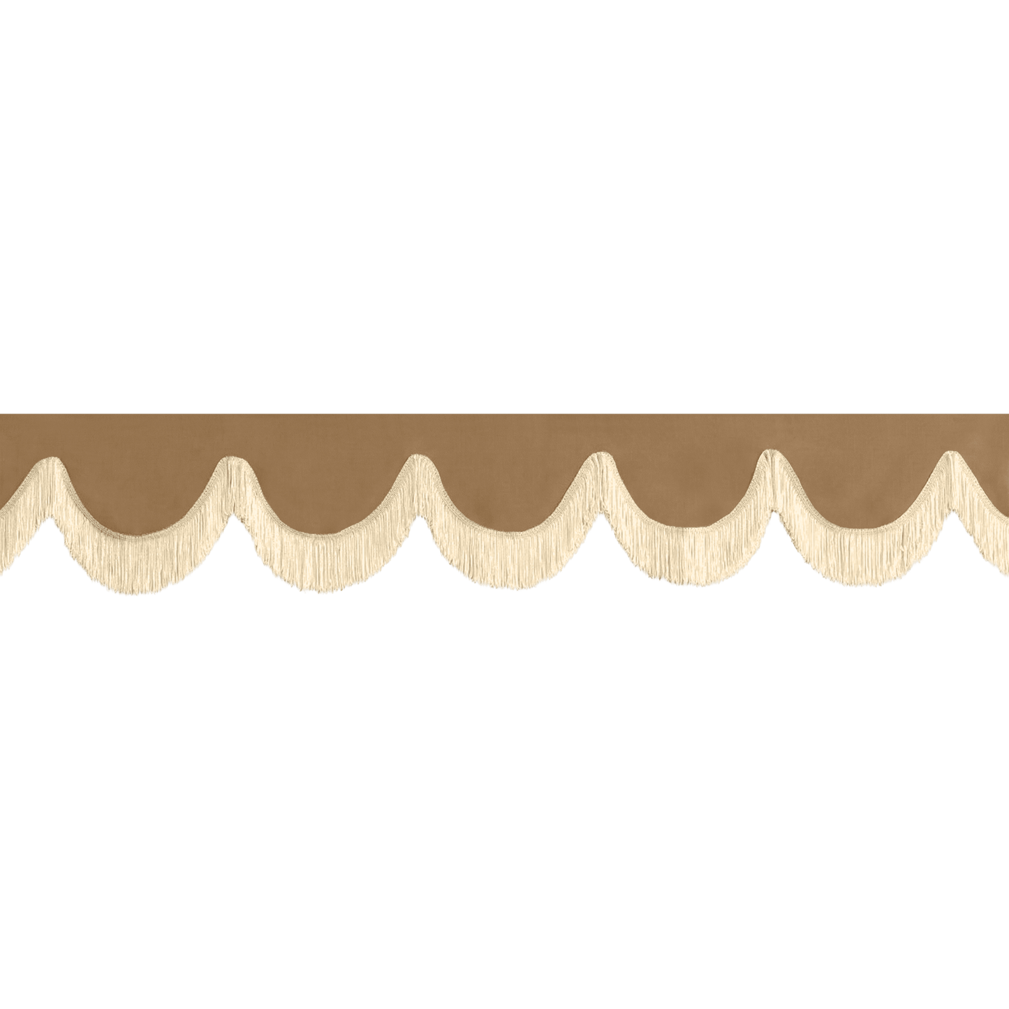 Gardin forrude alcantar beige - 12cm - KJoF - Beige - 5cm