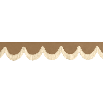 Gardin forrude alcantar beige - 12cm - KJoF - Beige - 5cm