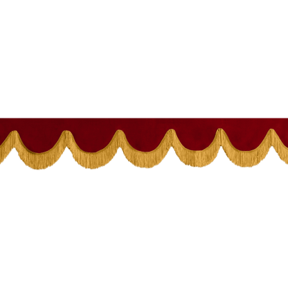 Gardin forrude alcantar bordeaux - 12cm - KJoF - Guld - 5cm