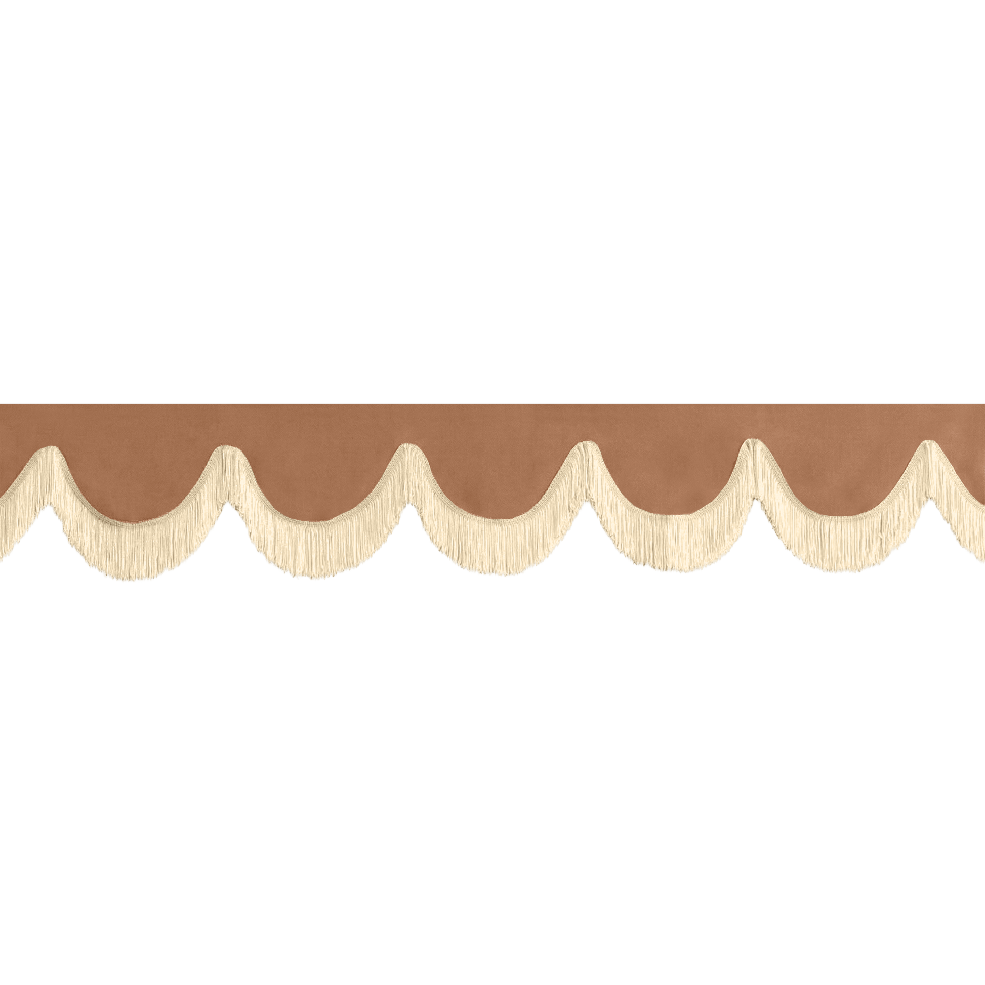 Gardin forrude alcantar brun - 12cm - KJoF - Beige - 5cm