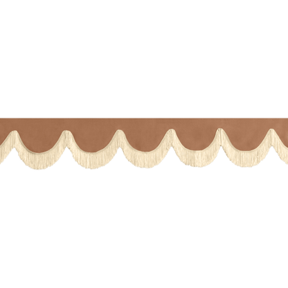 Gardin forrude alcantar brun - 12cm - KJoF - Beige - 5cm