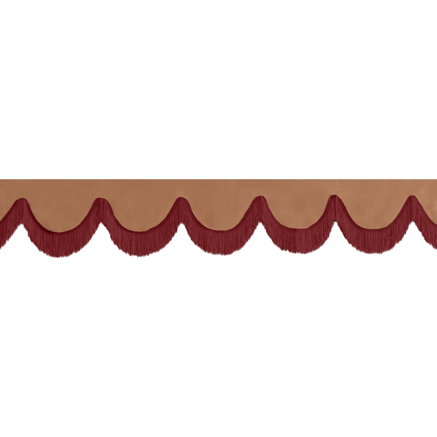 Gardin forrude alcantar brun - 12cm - KJoF - Bordeaux - 5cm