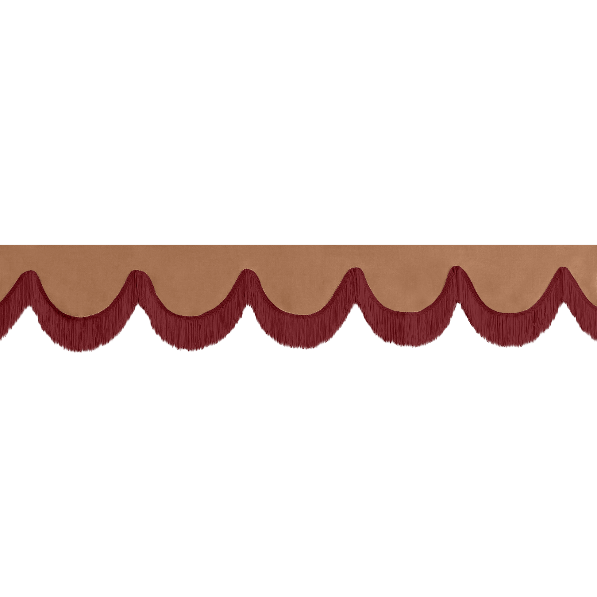 Gardin forrude alcantar brun - 12cm - KJoF - Bordeaux - 5cm
