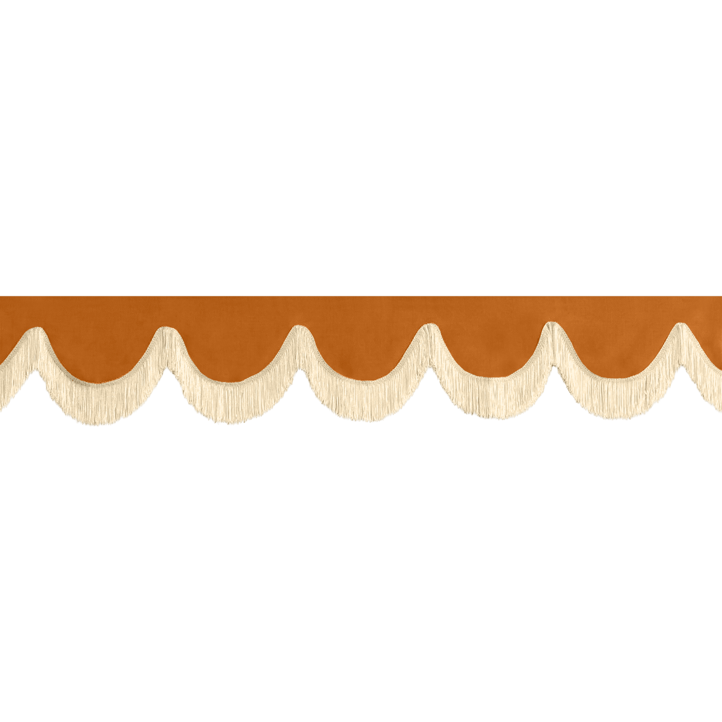 Gardin forrude alcantar cognac - 12cm - KJoF - Beige - 5cm