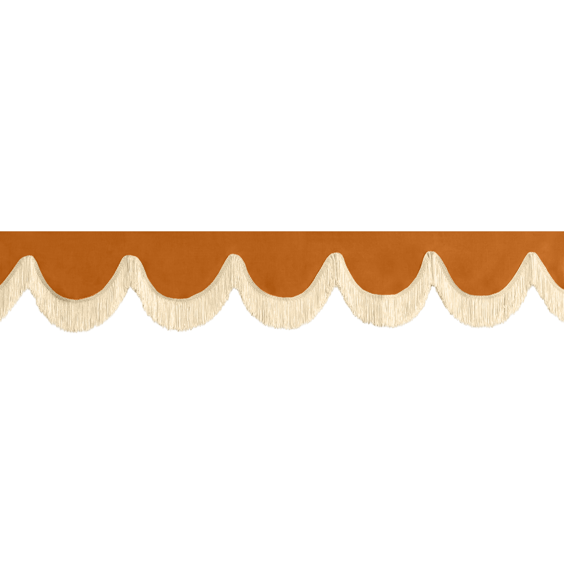 Gardin forrude alcantar cognac - 12cm - KJoF - Beige - 5cm