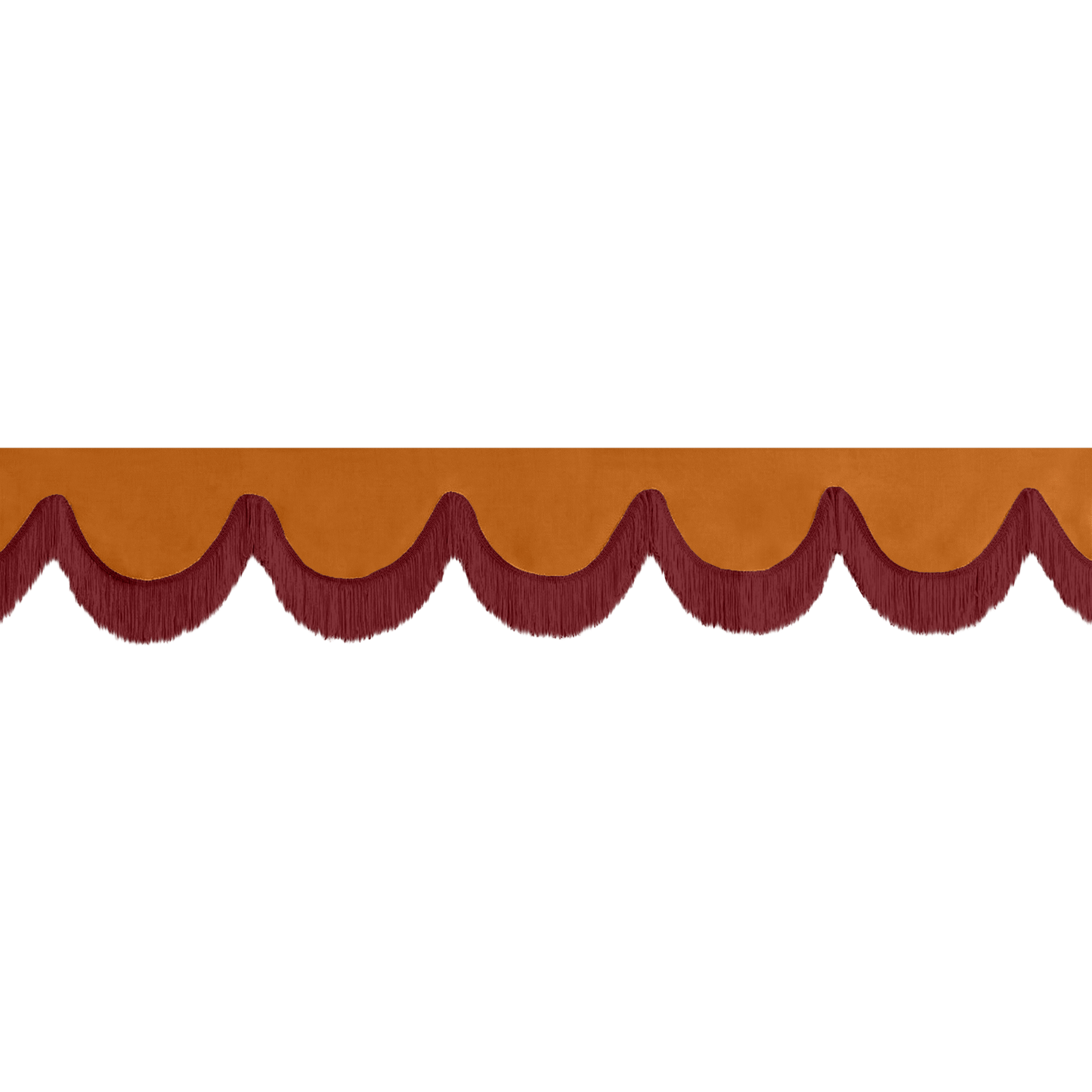 Gardin forrude alcantar cognac - 12cm - KJoF - Bordeaux - 5cm