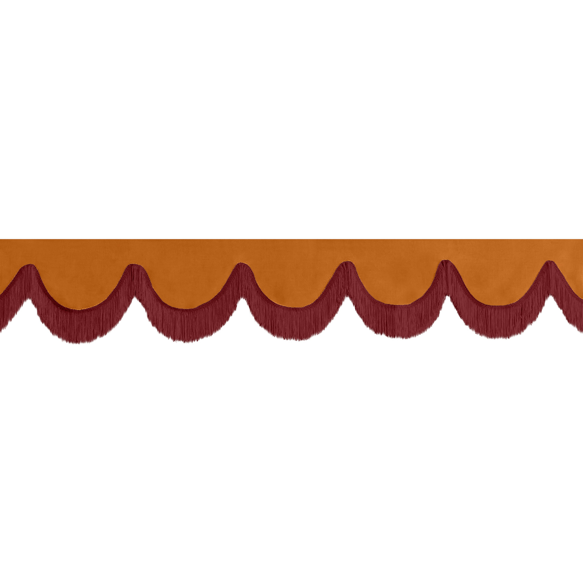 Gardin forrude alcantar cognac - 12cm - KJoF - Bordeaux - 5cm