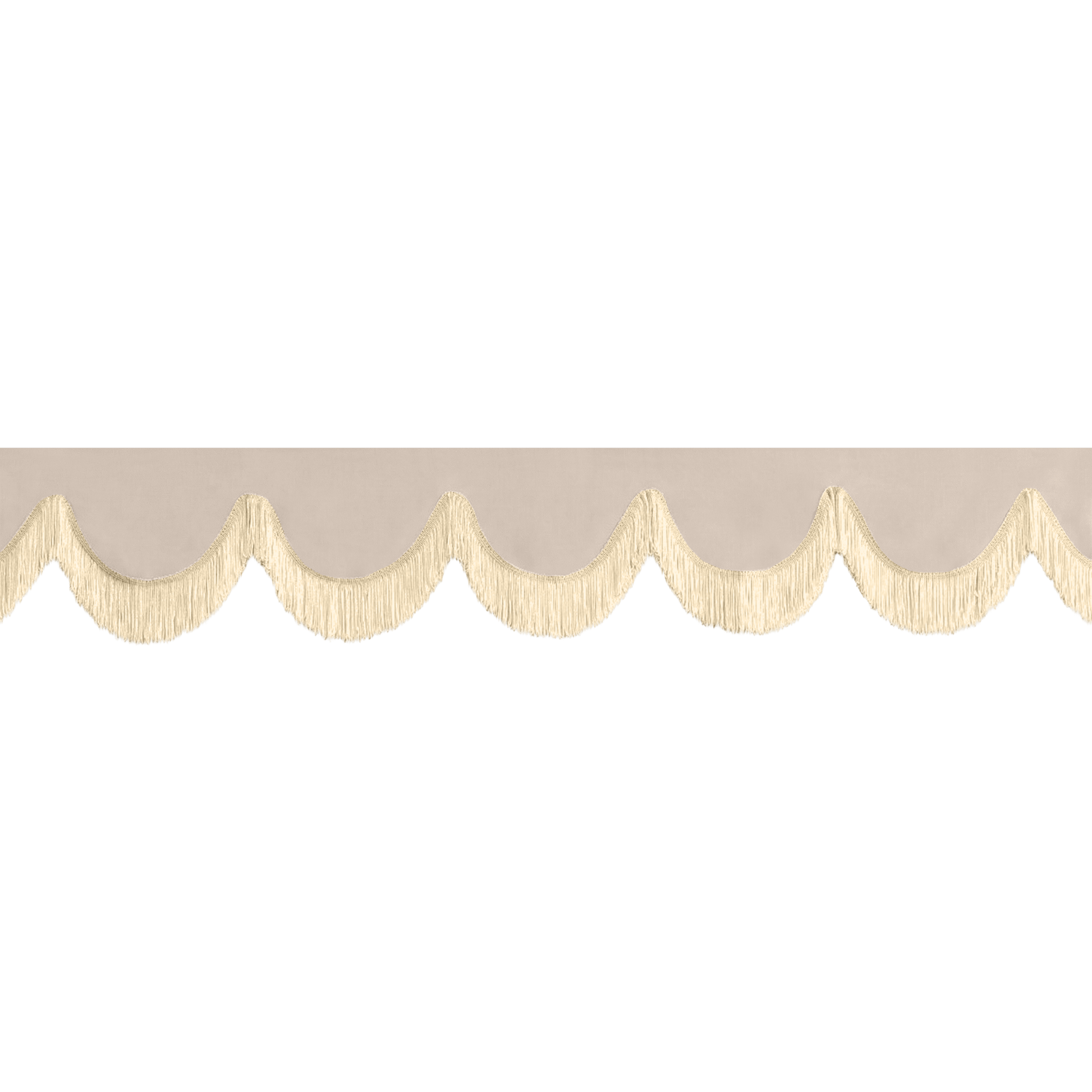 Gardin forrude alcantar cream - 12cm - KJoF - Beige - 5cm