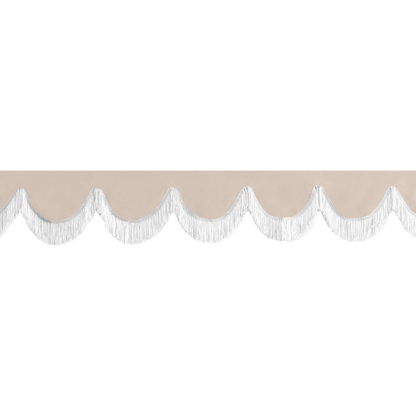 Gardin forrude alcantar cream - 12cm - KJoF - Hvid - 5cm