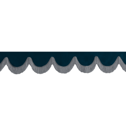 Gardin forrude alcantar denimblå - 12cm - KJoF - Mørkegrå - 5cm