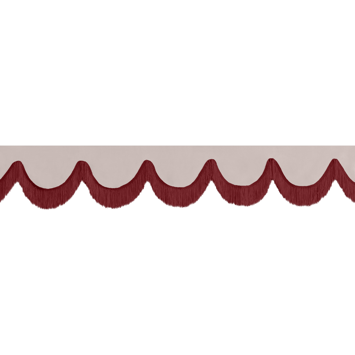 Gardin forrude alcantar duegrå - 12cm - KJoF - Bordeaux - 5cm