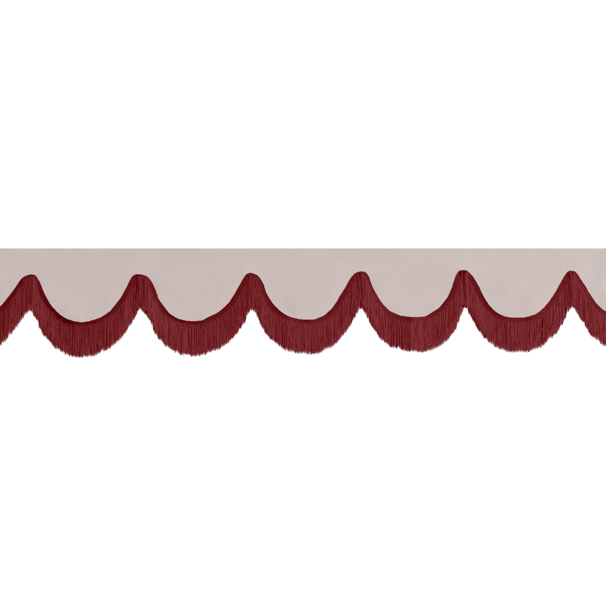 Gardin forrude alcantar duegrå - 12cm - KJoF - Bordeaux - 5cm
