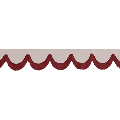 Gardin forrude alcantar duegrå - 12cm - KJoF - Bordeaux - 5cm