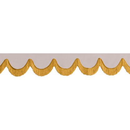 Gardin forrude alcantar duegrå - 12cm - KJoF - Guld - 5cm