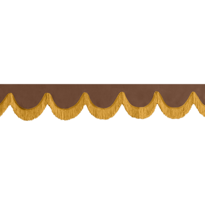Gardin forrude alcantar dune - 12cm - KJoF - Guld - 5cm