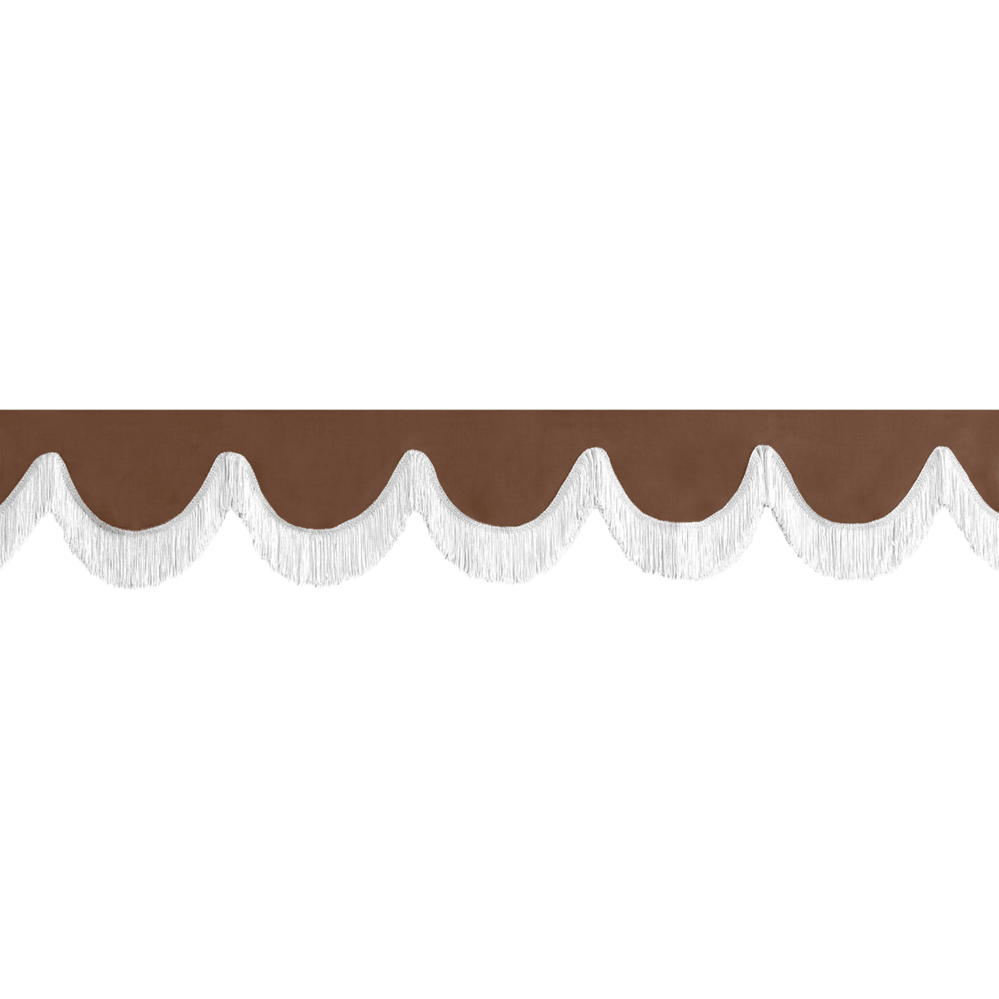 Gardin forrude alcantar dune - 12cm - KJoF - Hvid - 5cm