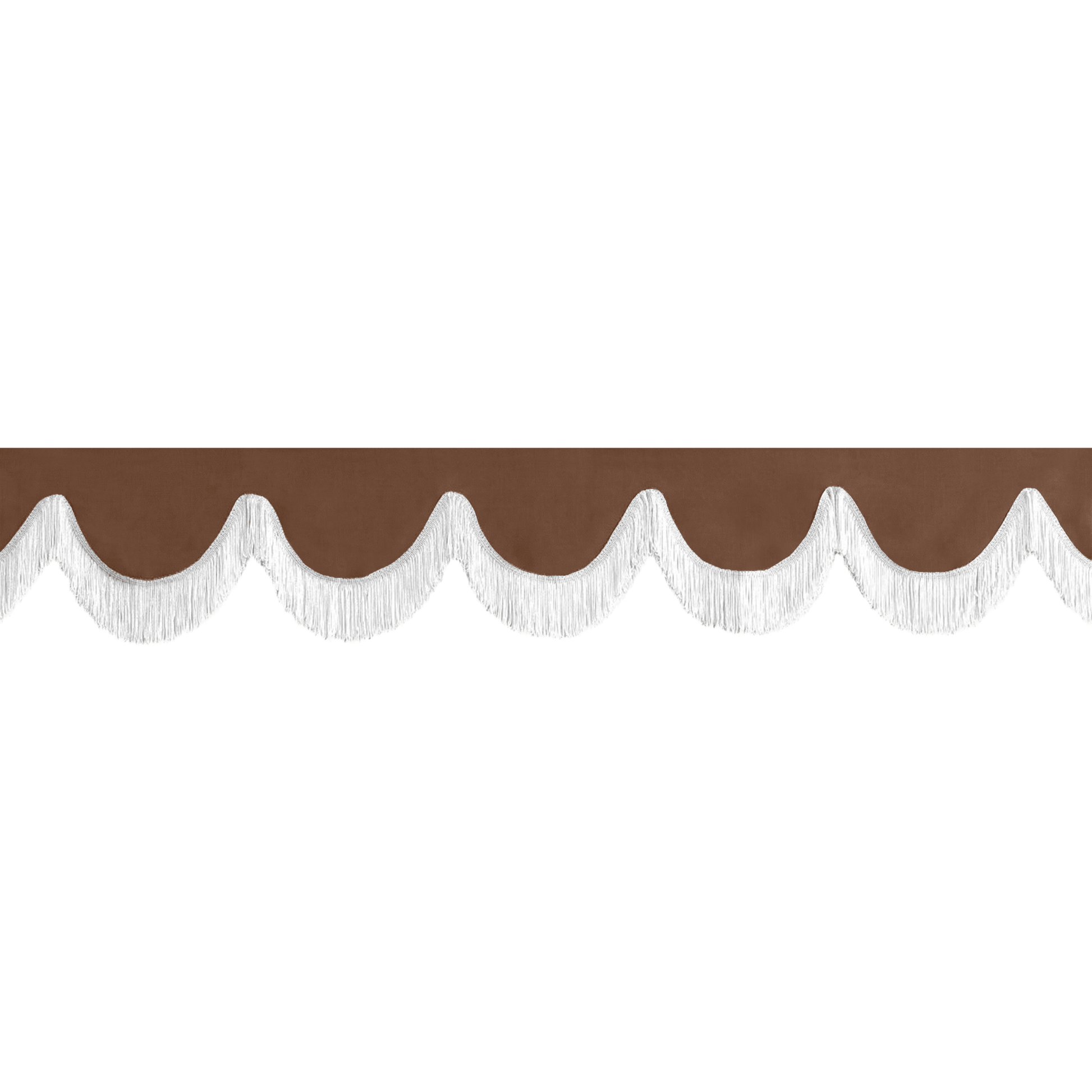 Gardin forrude alcantar dune - 12cm - KJoF - Hvid - 5cm