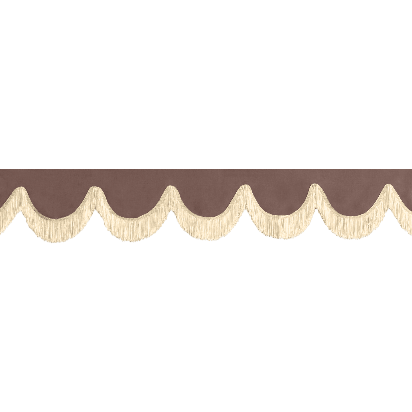 Gardin forrude alcantar elefentgrå - 12cm - KJoF - Beige - 5cm