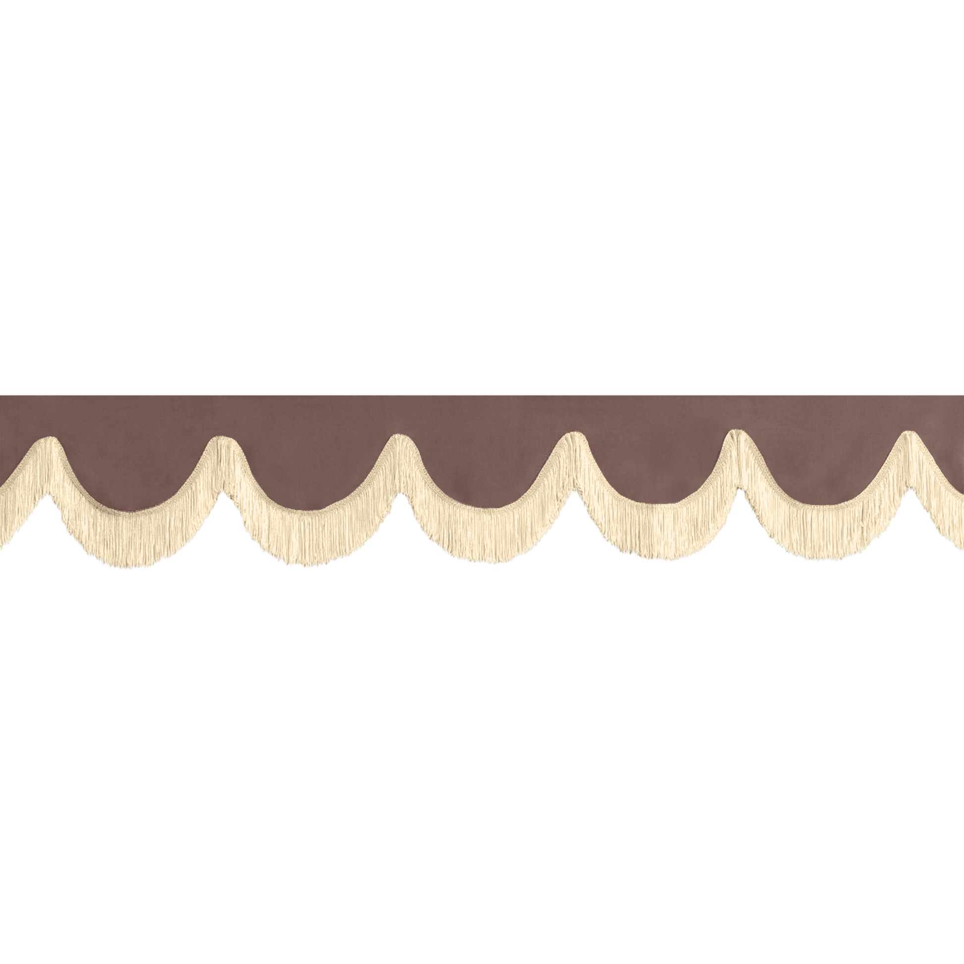 Gardin forrude alcantar elefentgrå - 12cm - KJoF - Beige - 5cm