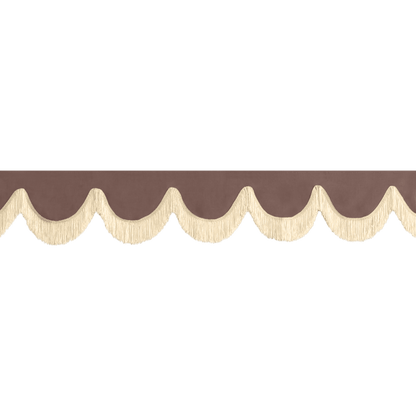 Gardin forrude alcantar elefentgrå - 12cm - KJoF - Beige - 5cm